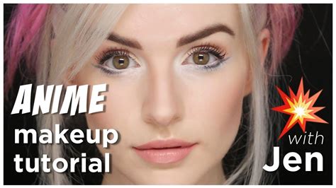 anime makeup tutorial|anime girl putting on makeup.